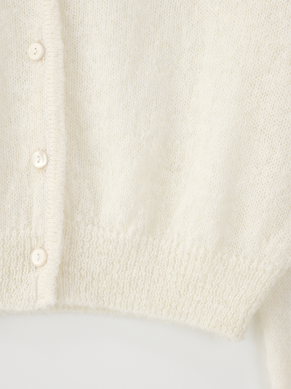 ALPACA BLEND KNIT CARDIGAN_IVORY