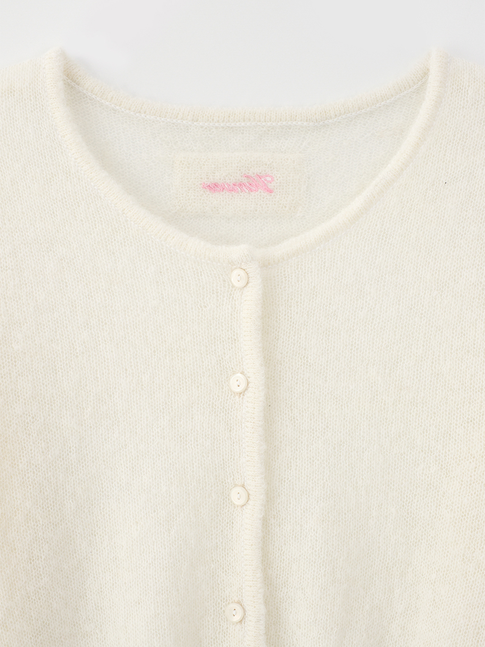 ALPACA BLEND KNIT CARDIGAN_IVORY