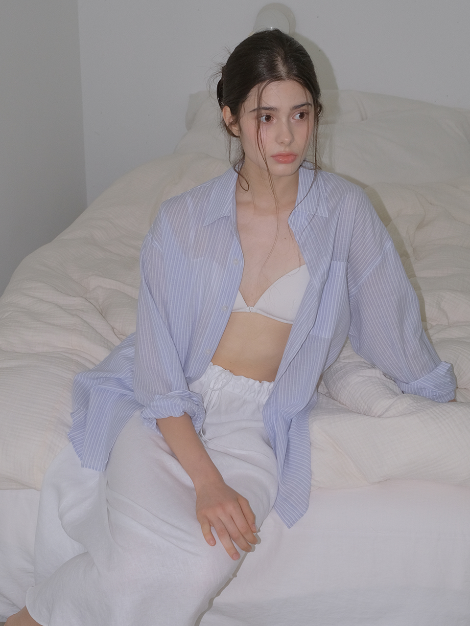 HENRY POCKET STRIPE SHIRTS_BLUE