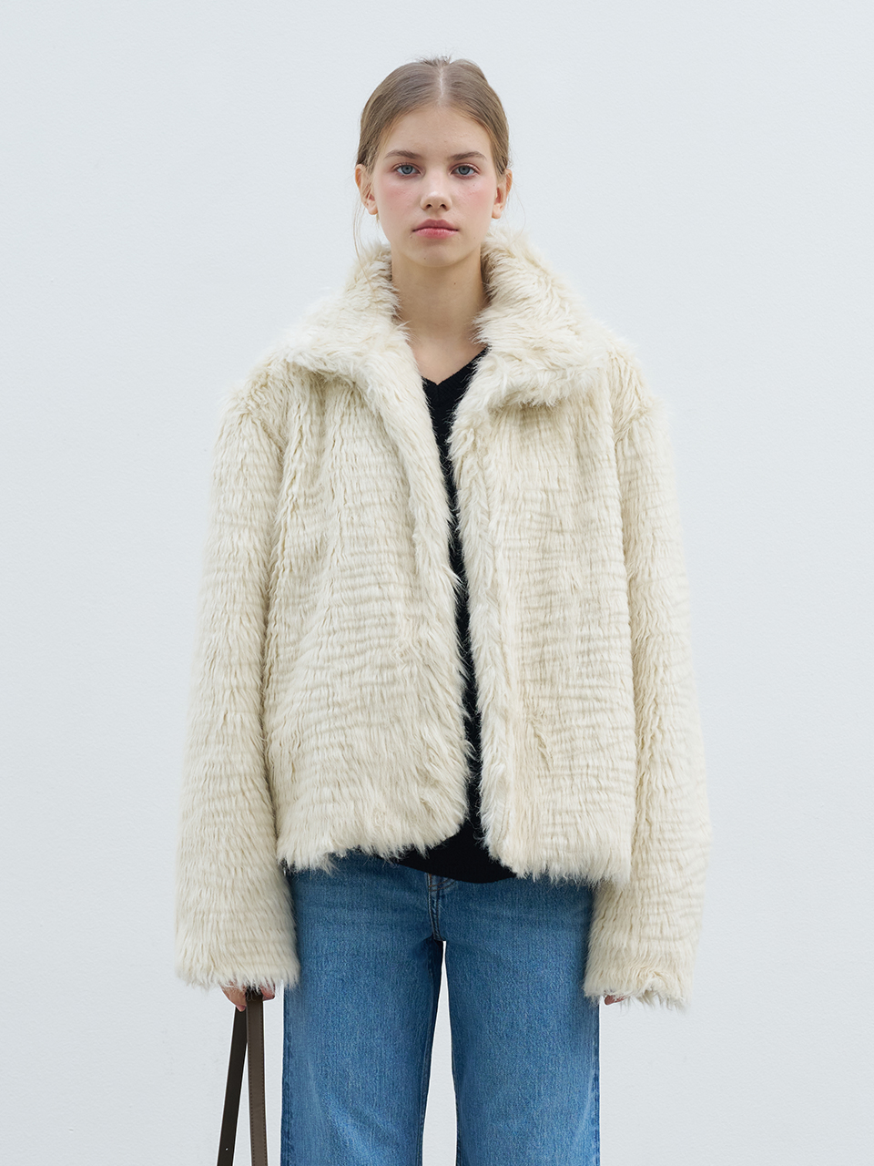 FAUX FUR JACKET_IVORY