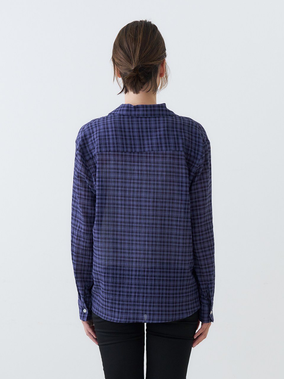 TARTAN CHECK SHIRTS_NAVY
