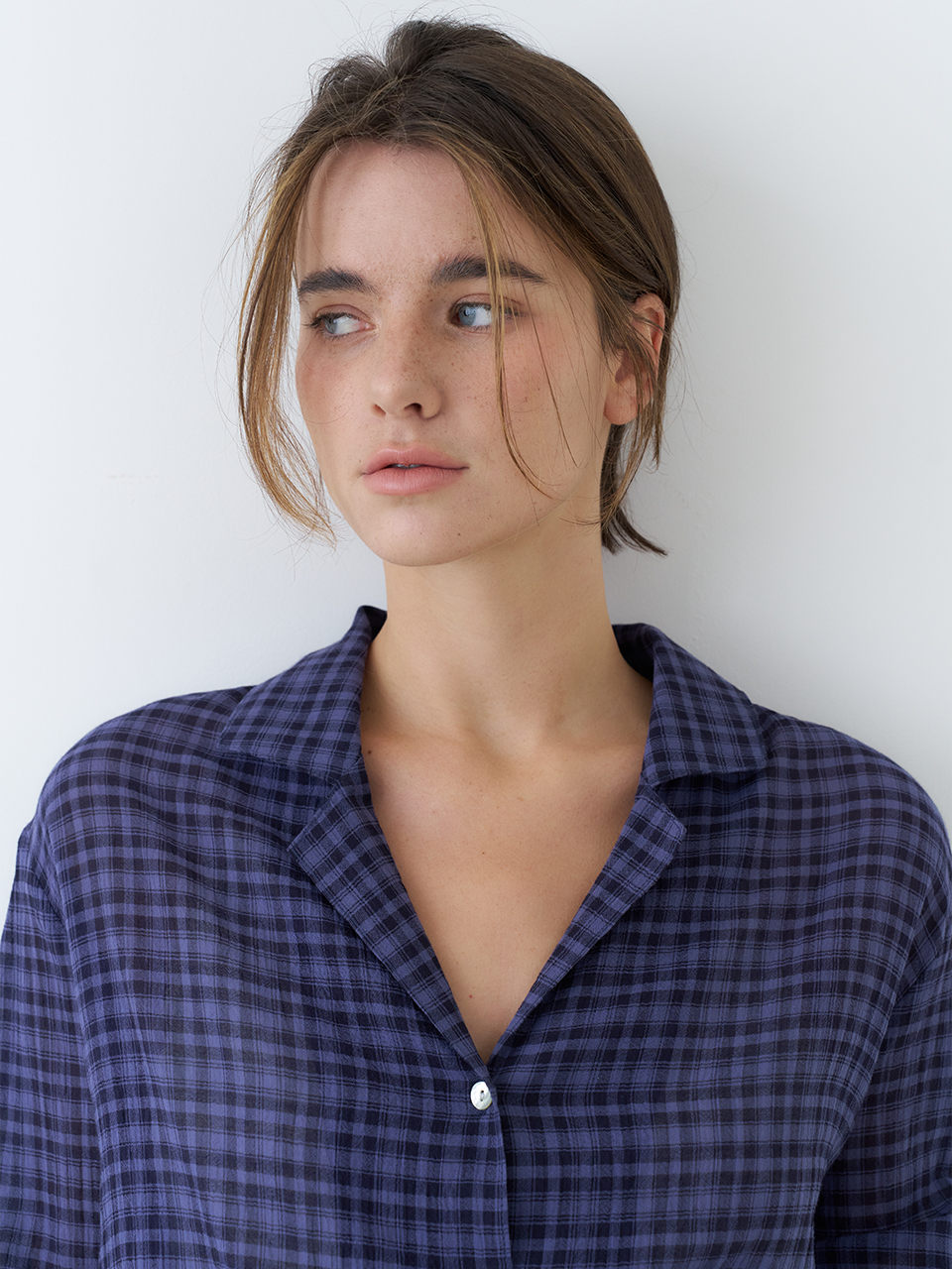 TARTAN CHECK SHIRTS_NAVY