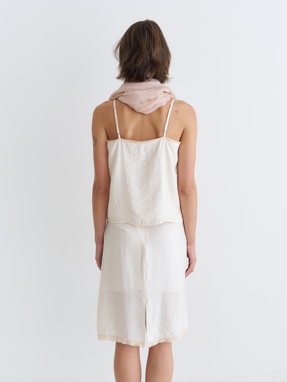 LACE TRIM MIDI SKIRT_IVORY