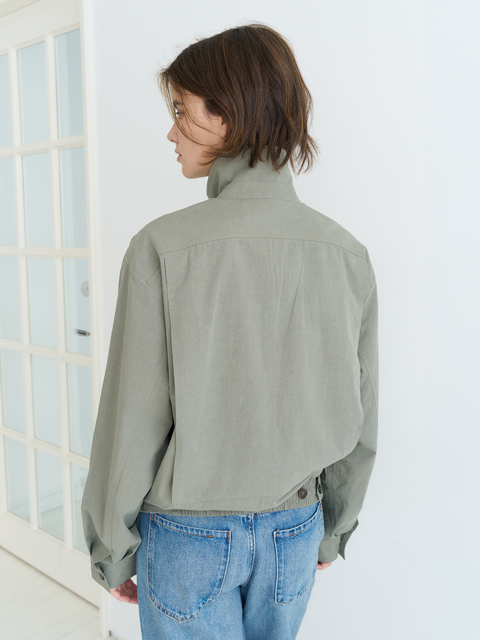 COTTON BLOUSON_KHAKI
