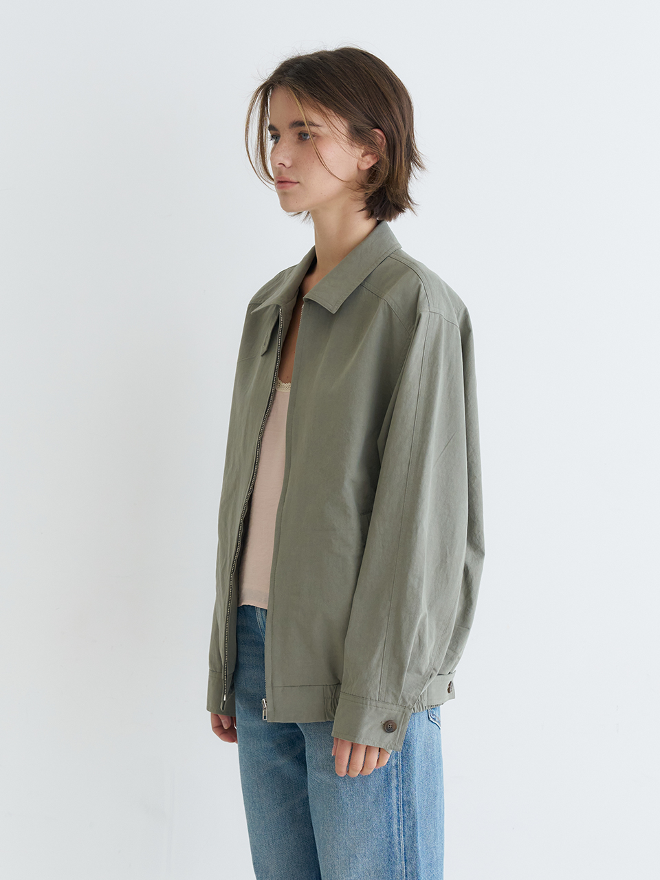 COTTON BLOUSON_KHAKI