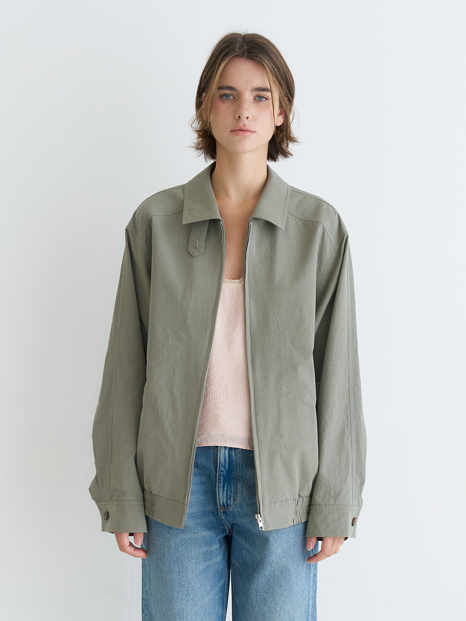 COTTON BLOUSON_KHAKI