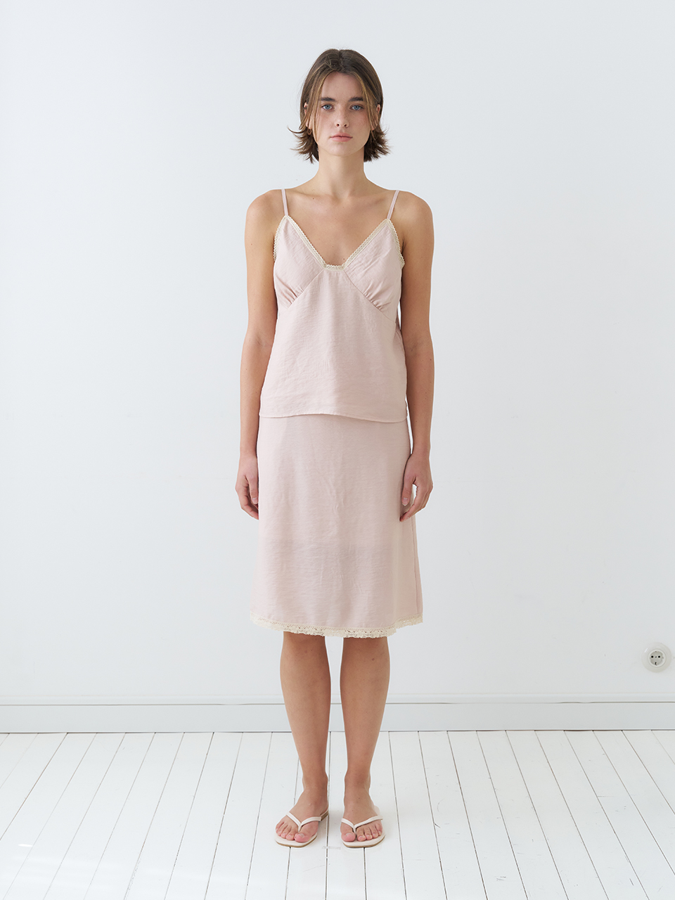 LACE TRIM CAMISOLE BLOUSE_PINK