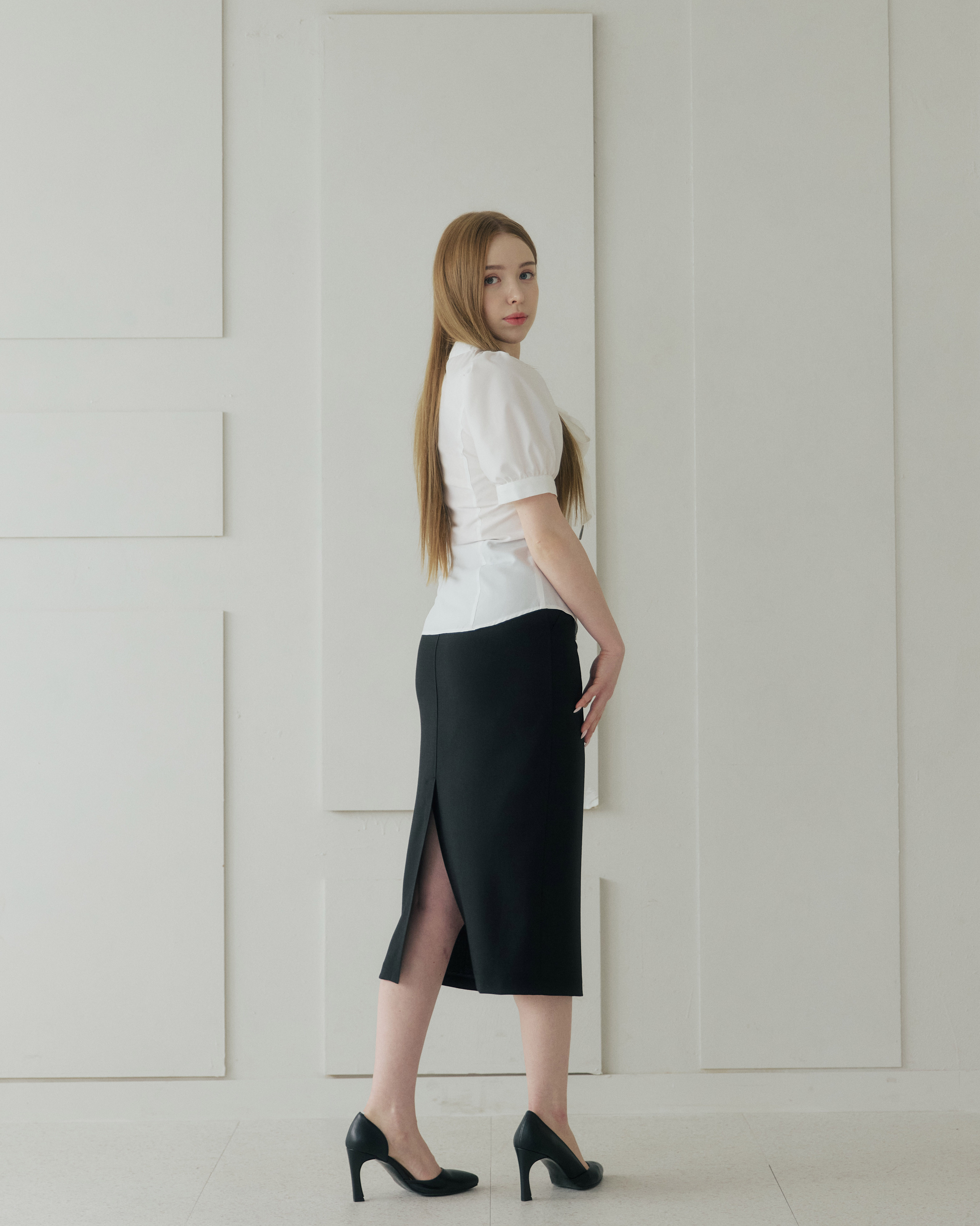 레마 롱 펜슬 스커트
