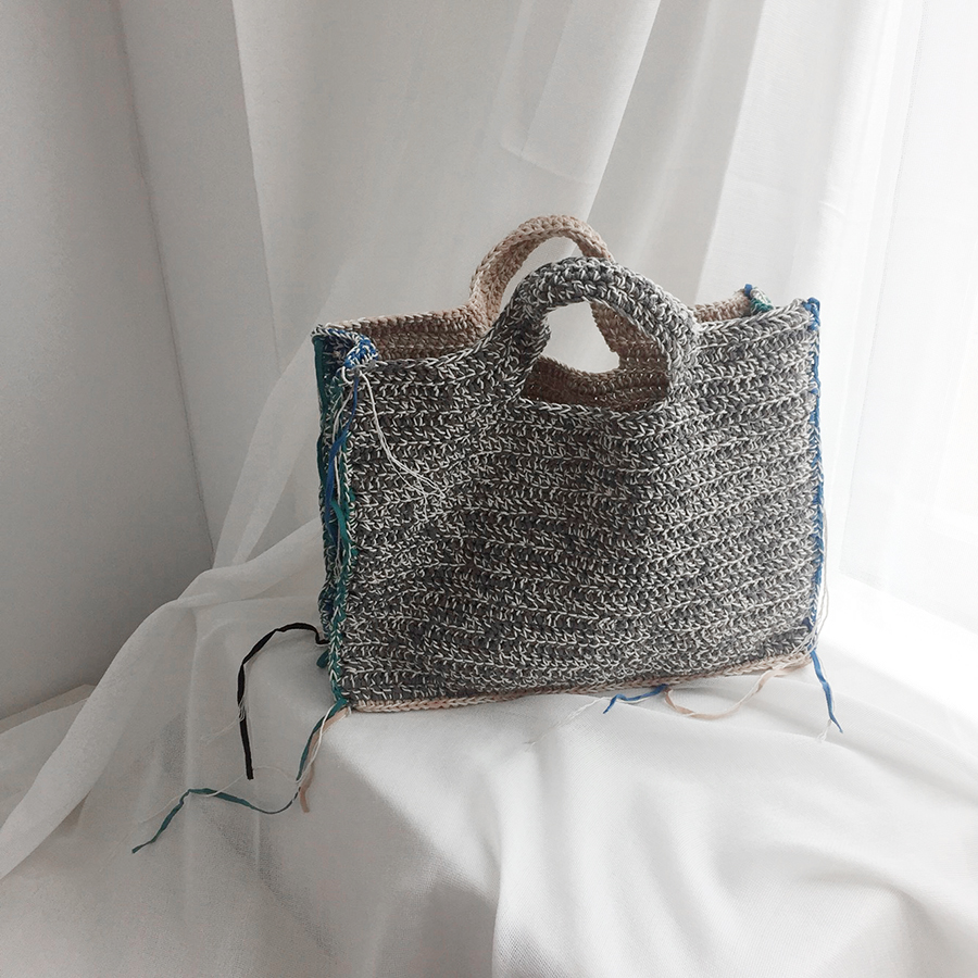 러프 토트 스퀘어백 패키지 (Rough tote square bag package)