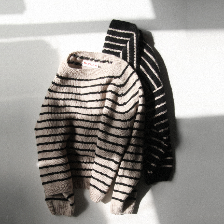 [대바늘 패키지 ] 클래식 베이직 스트라이프 스웨터 (Classic Basic Stripe Sweater)