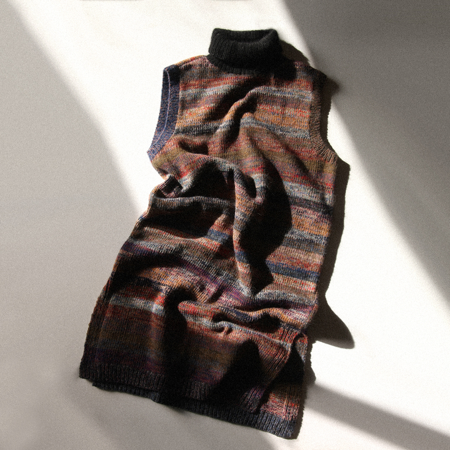 [대바늘 패키지 ] 가티노 메이플 롱 베스트 (Gatineau Maple Long-vest)