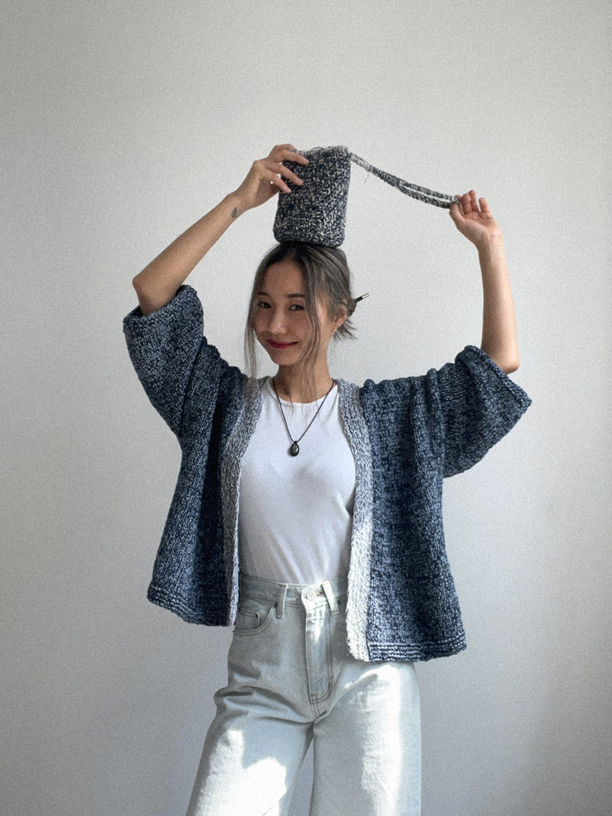 [대바늘 패키지] 가파리 플랫 코튼 숏 하오리