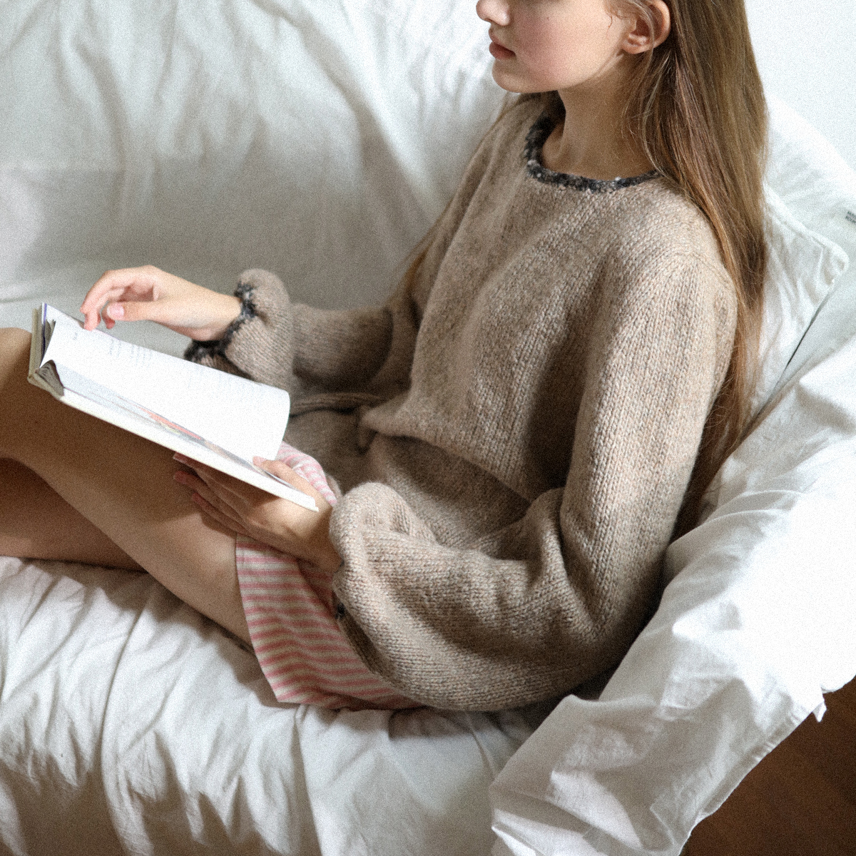 [마마랜스의 일상 니트_도안X] 플럼 레이디 스웨터 실패키지 (PLUM LADY SWEATER)