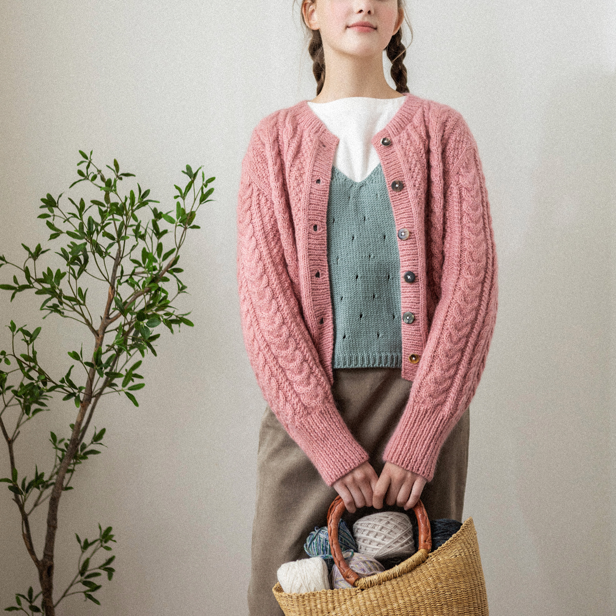 [마마랜스의 일상 니트_도안X] 5% 할인 애버딘 레트로 가디건 실 패키지 (ABERDEEN RETRO CARDIGAN)