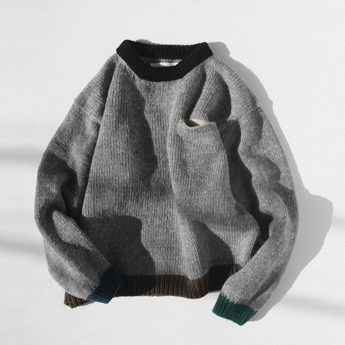 [대바늘 패키지] 그레이 빈티지 크레파스 스웨터 (Vintage Craypas Sweater)