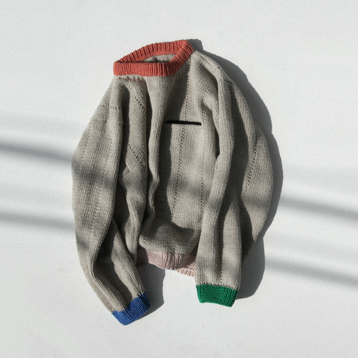 [대바늘 패키지] 오트밀 빈티지 크레파스 스웨터 (Vintage Craypas Sweater)