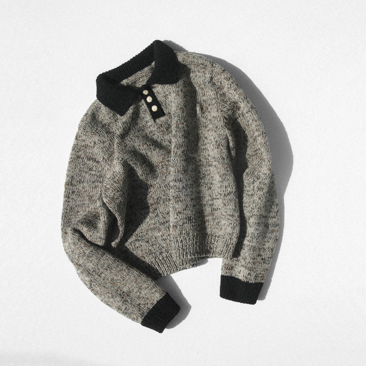 [대바늘 패키지] 블랙 페퍼 피낭시에 칼라 스웨터 (Black pepper Financier Collar Sweater)