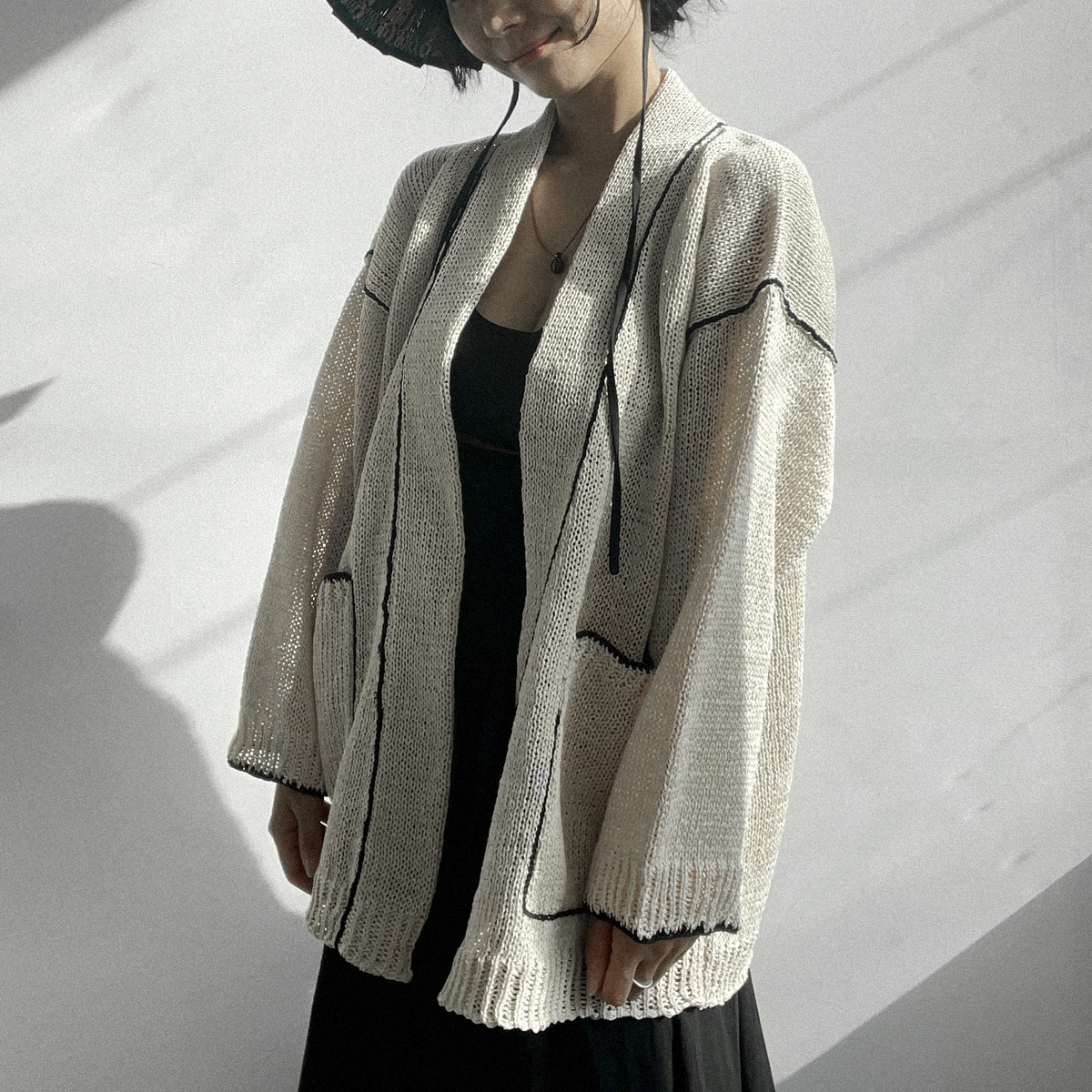 [완제품] 심플리 베이직 코튼 하오리 가디건 (Simply Basic COTTON Haori Cardigan)