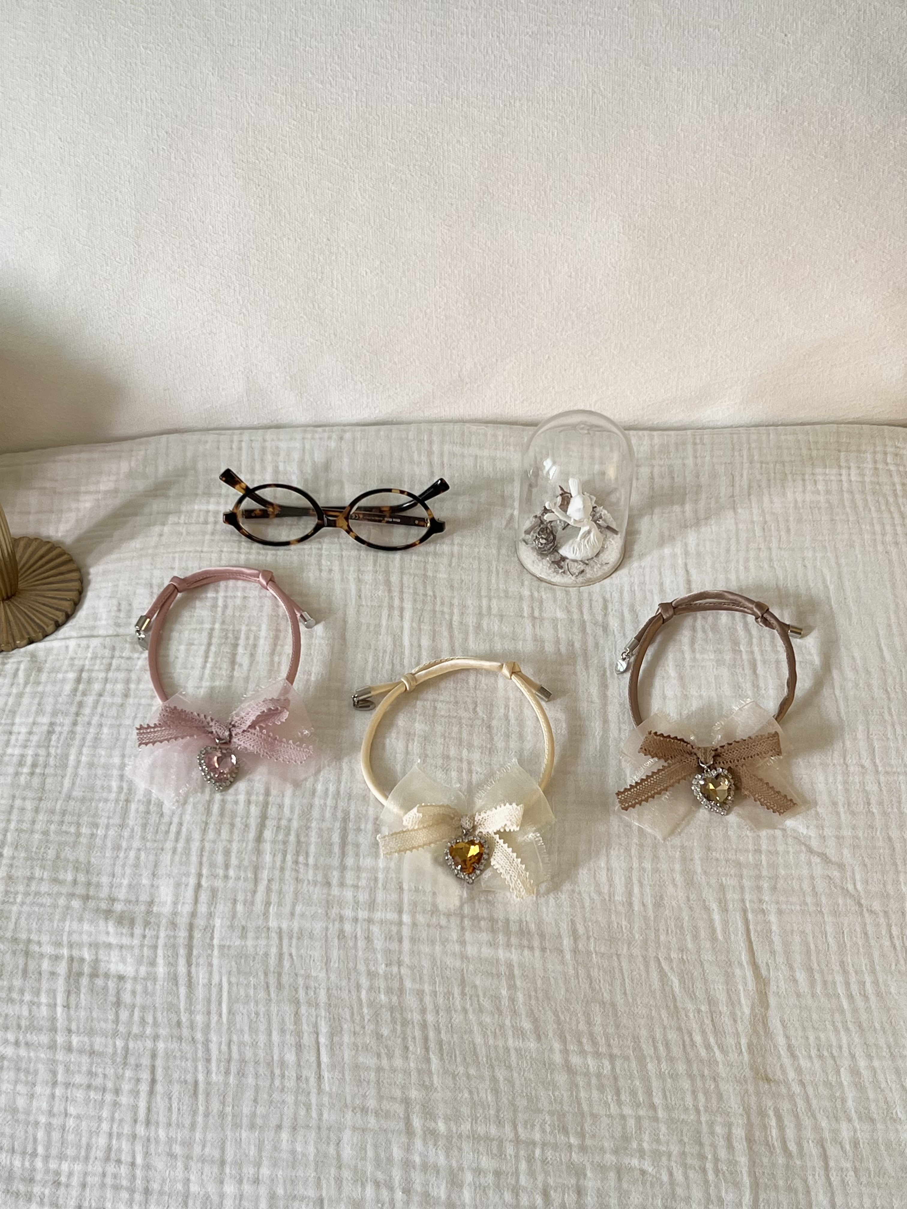 Heart lace jewelry (3color)
