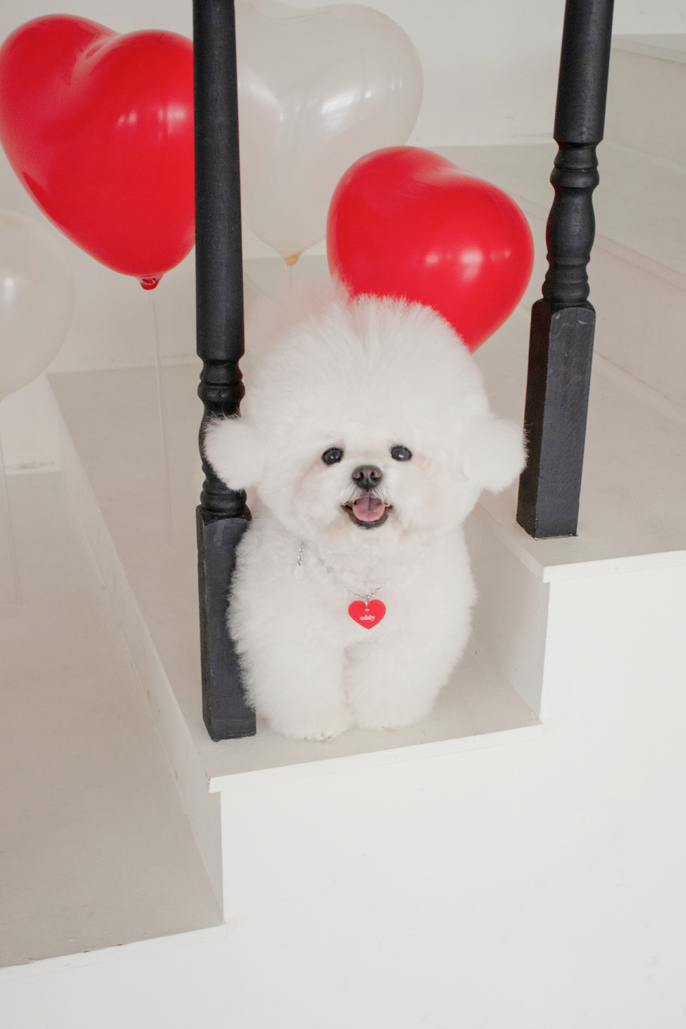 Heart nametag Red