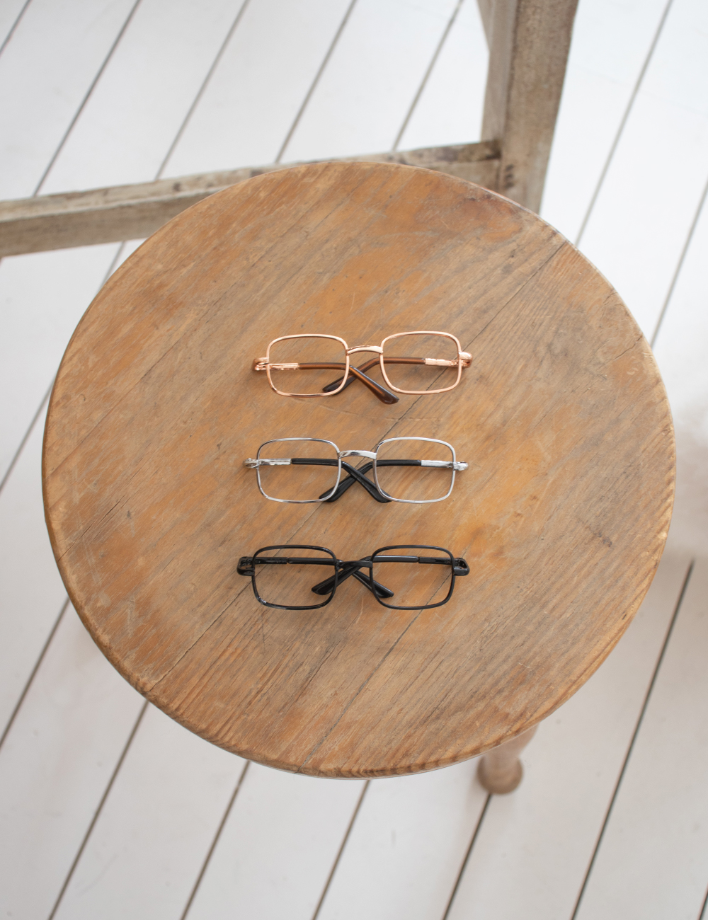 Square steel glasses (3color)