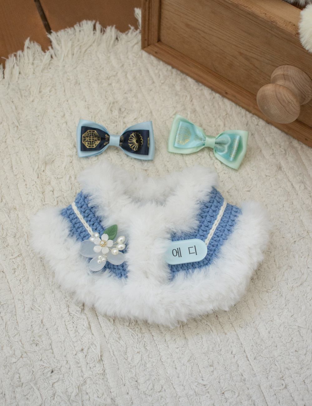 Furcape hanbok brooch set