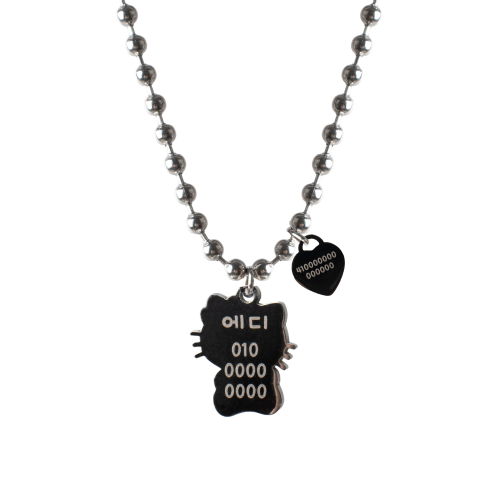 sanrio surgical nametag blueheartkitty
