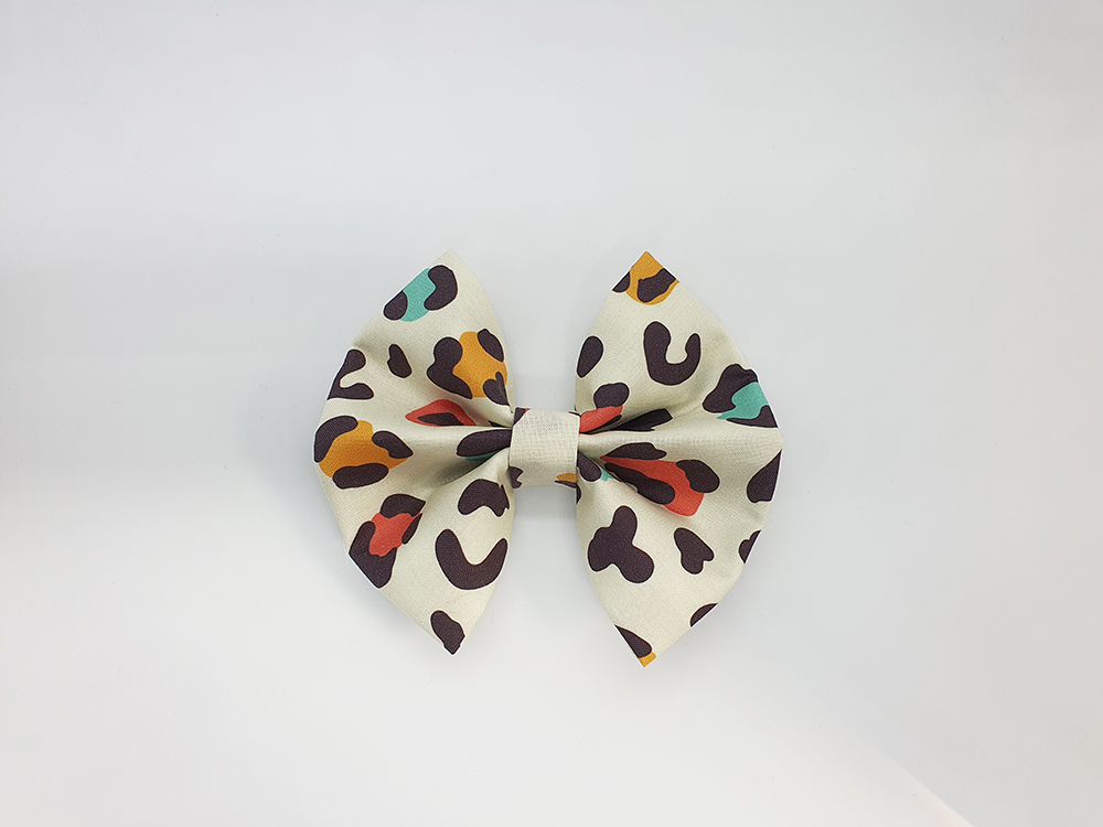 Colorful Leopard Bowtie