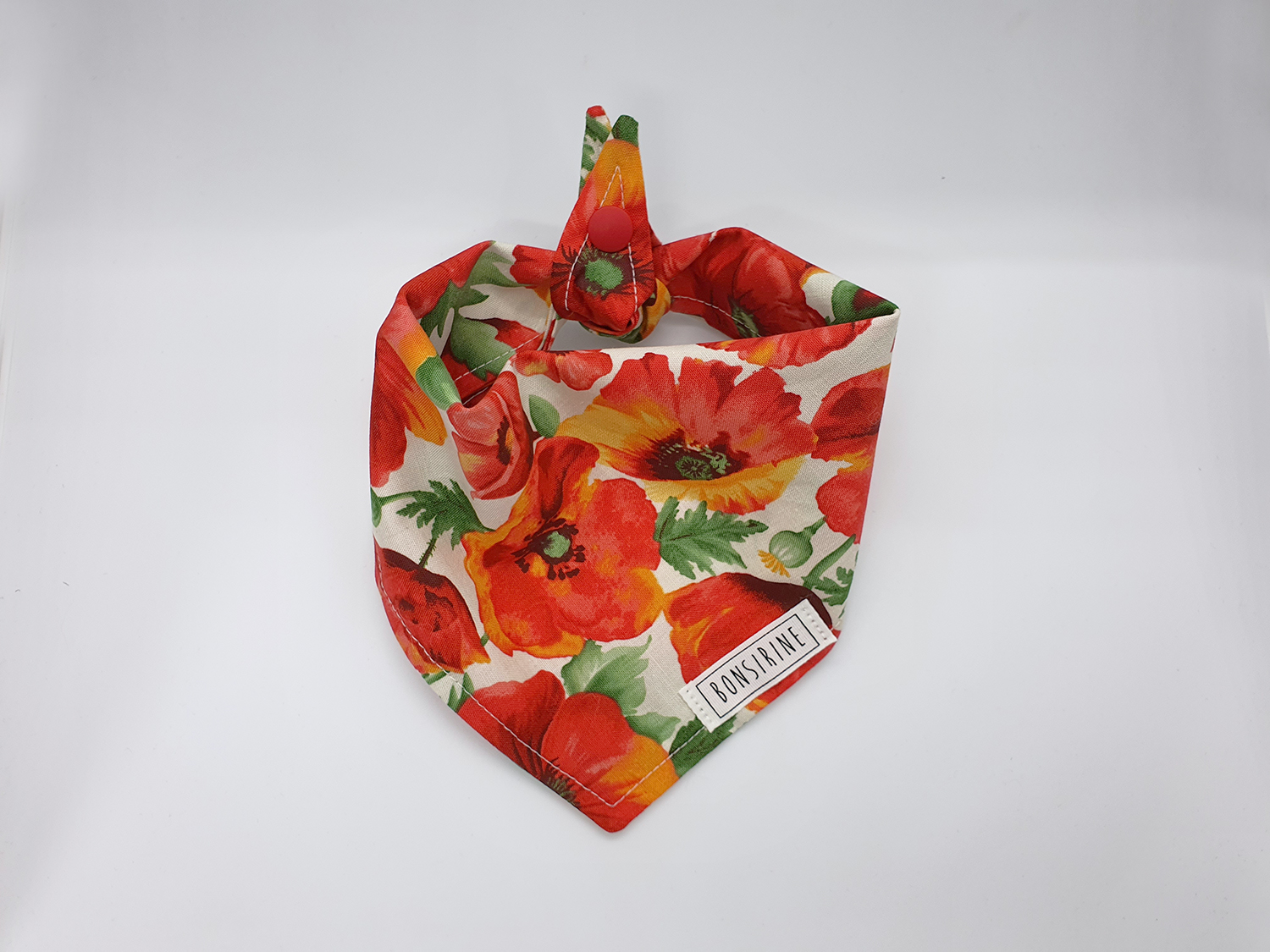 Poppy Flower Bandana