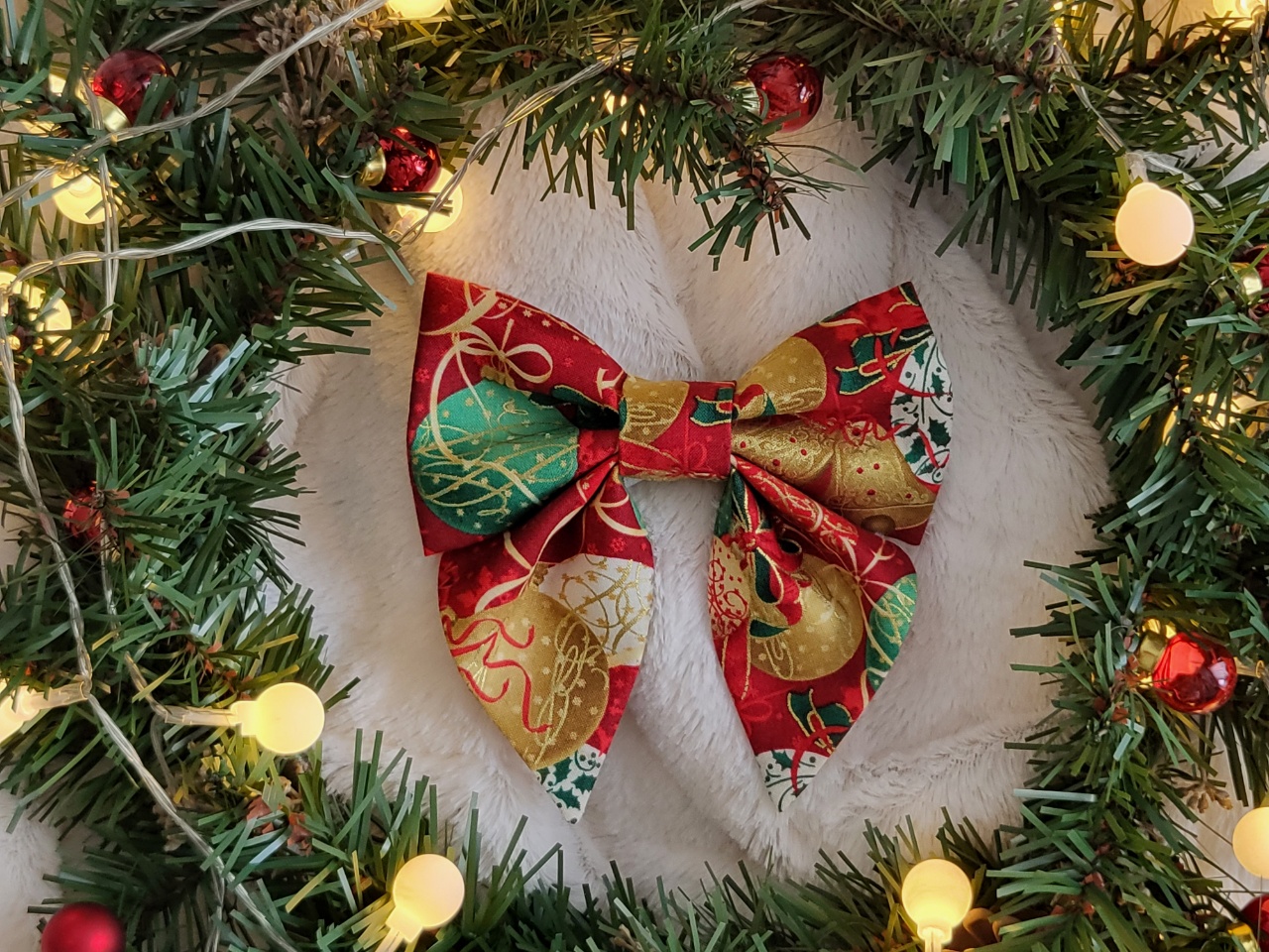 Jingle Bells Bow + Bow Ties