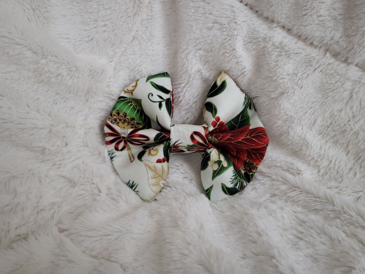 Poinsettia Bow + Bow Tie