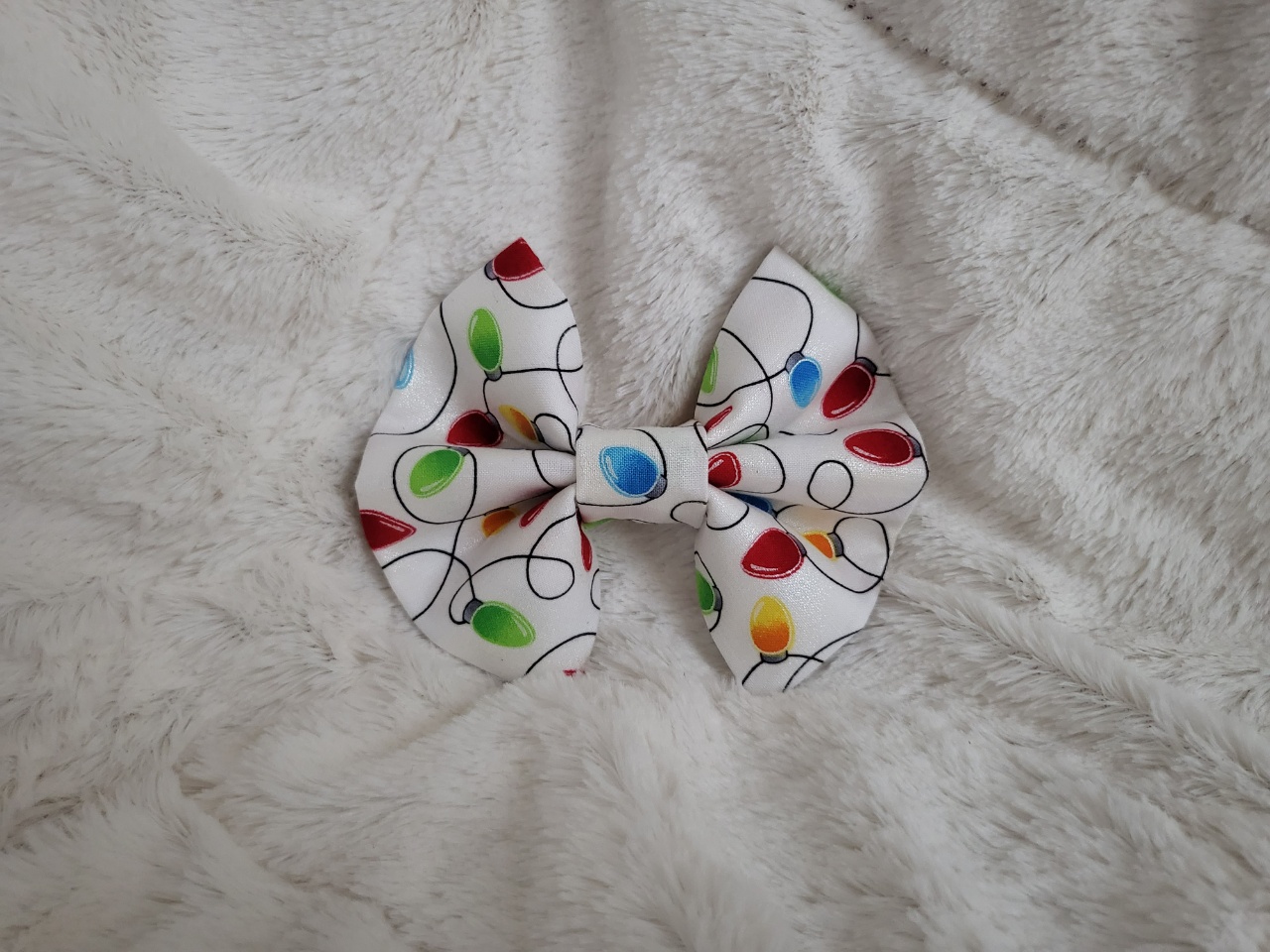 Christmas Light Bulbs Bow + Bow Tie