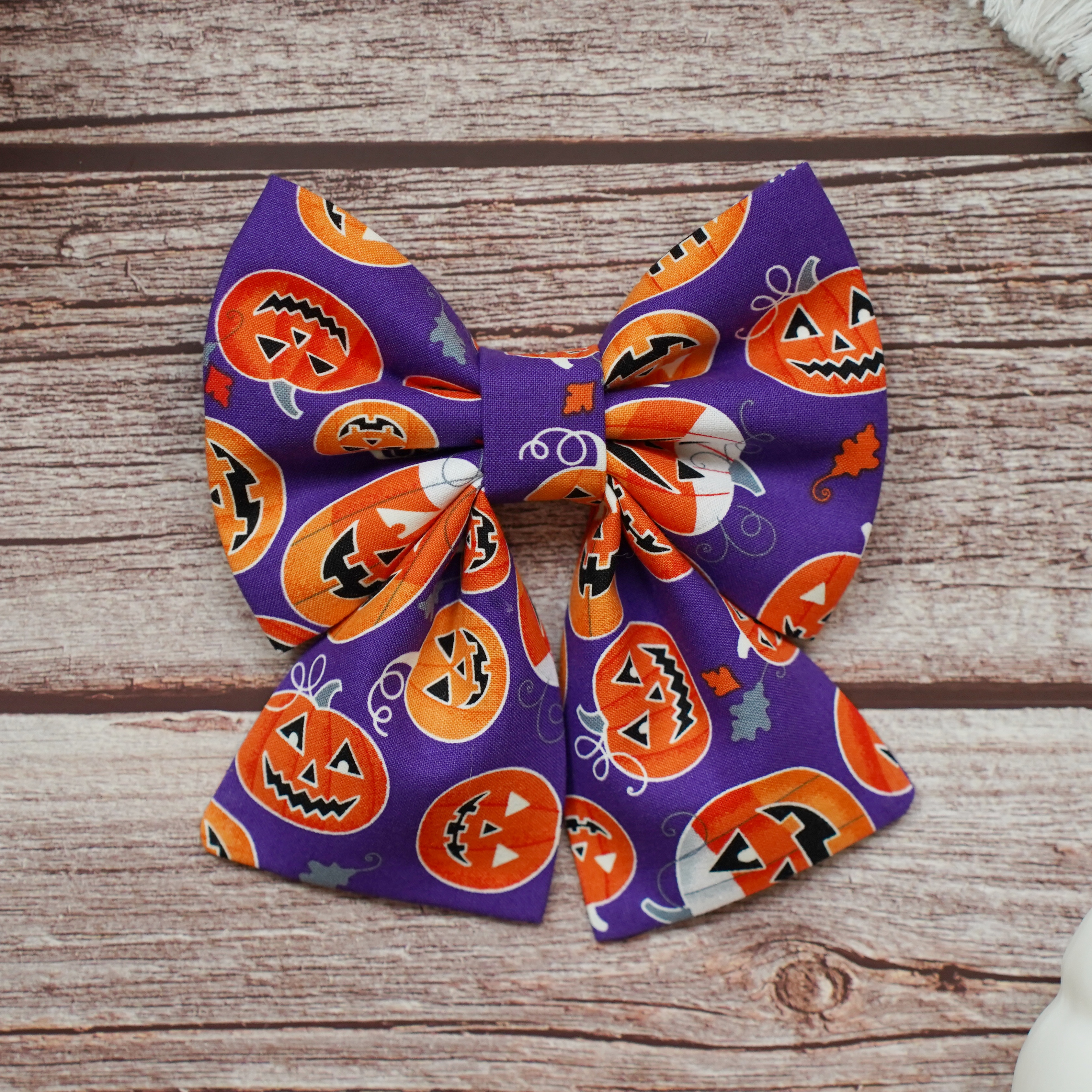 GLOWING PUMPKIN bow + bow tie