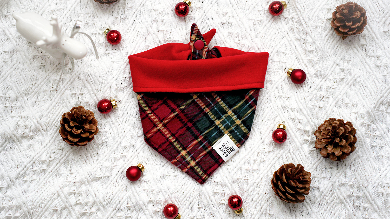 Holiday Tartan multiway bandana