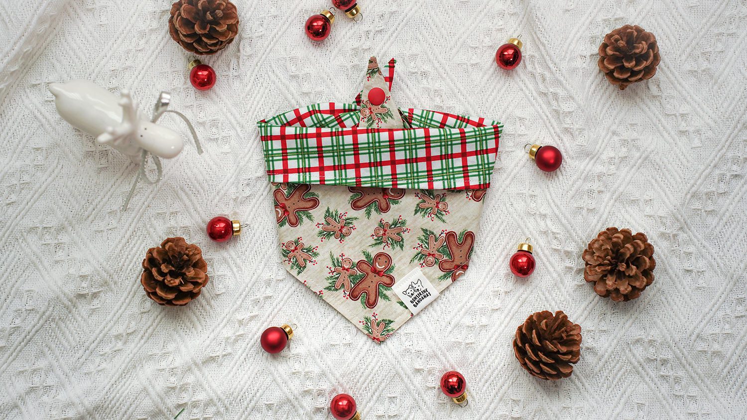 Christmas Gingerbread multiway bandana
