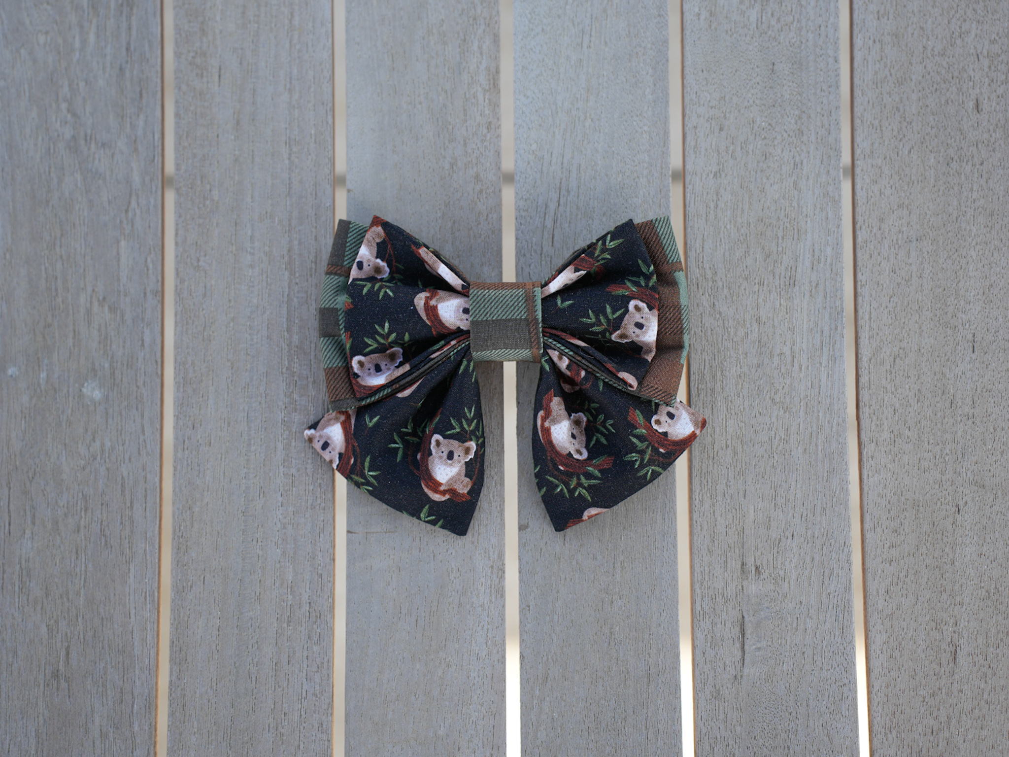 Koala multicolor bow + bow tie
