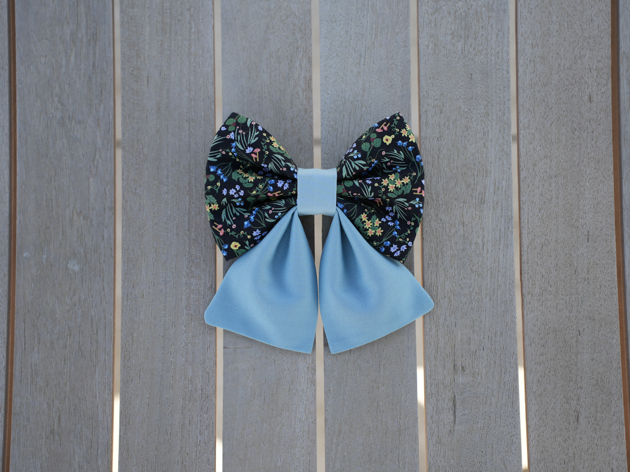 MIDNIGHT BLOOM multicolor bow + bow tie
