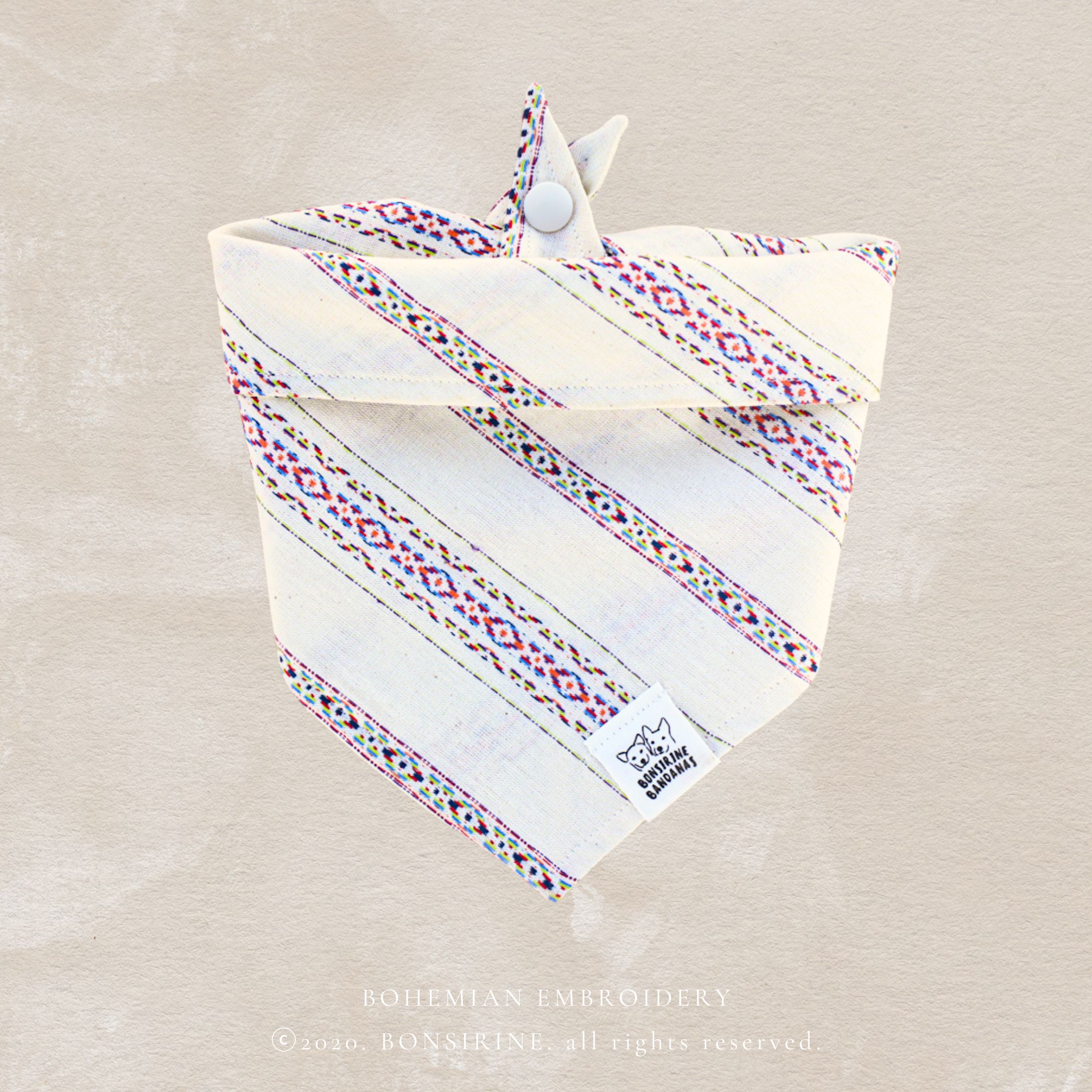 Bohemian Embroidery Bandana