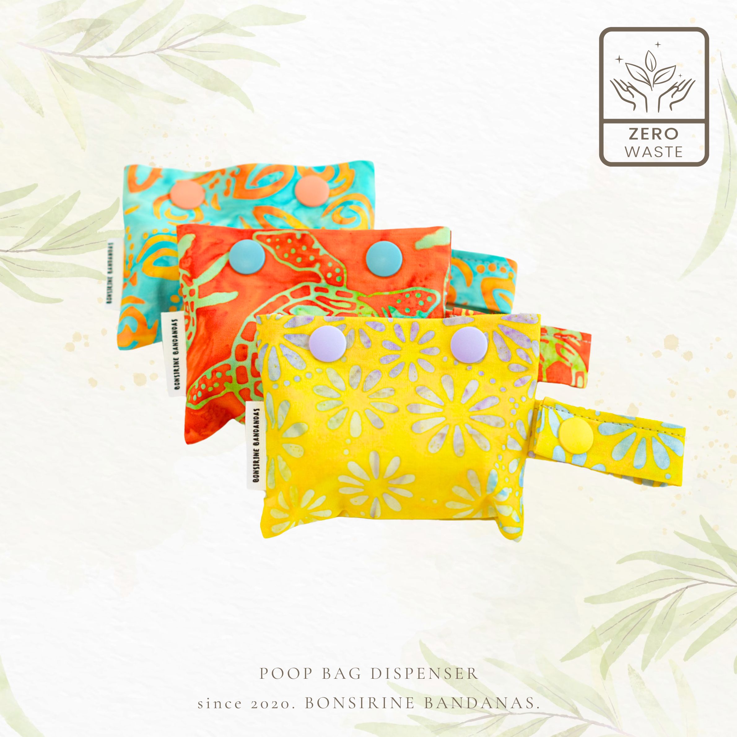 [ZEROWASTE RECYCLE PROJECT] Bali Batik Poop Bag Dispenser