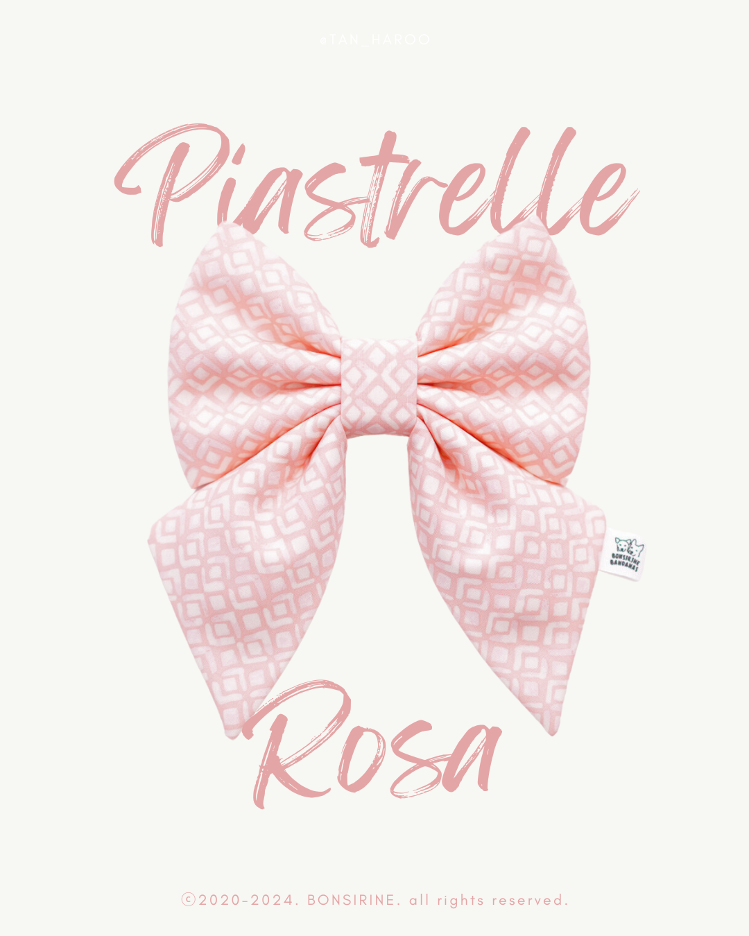 Piastrelle Rosa Bow + Bow tie