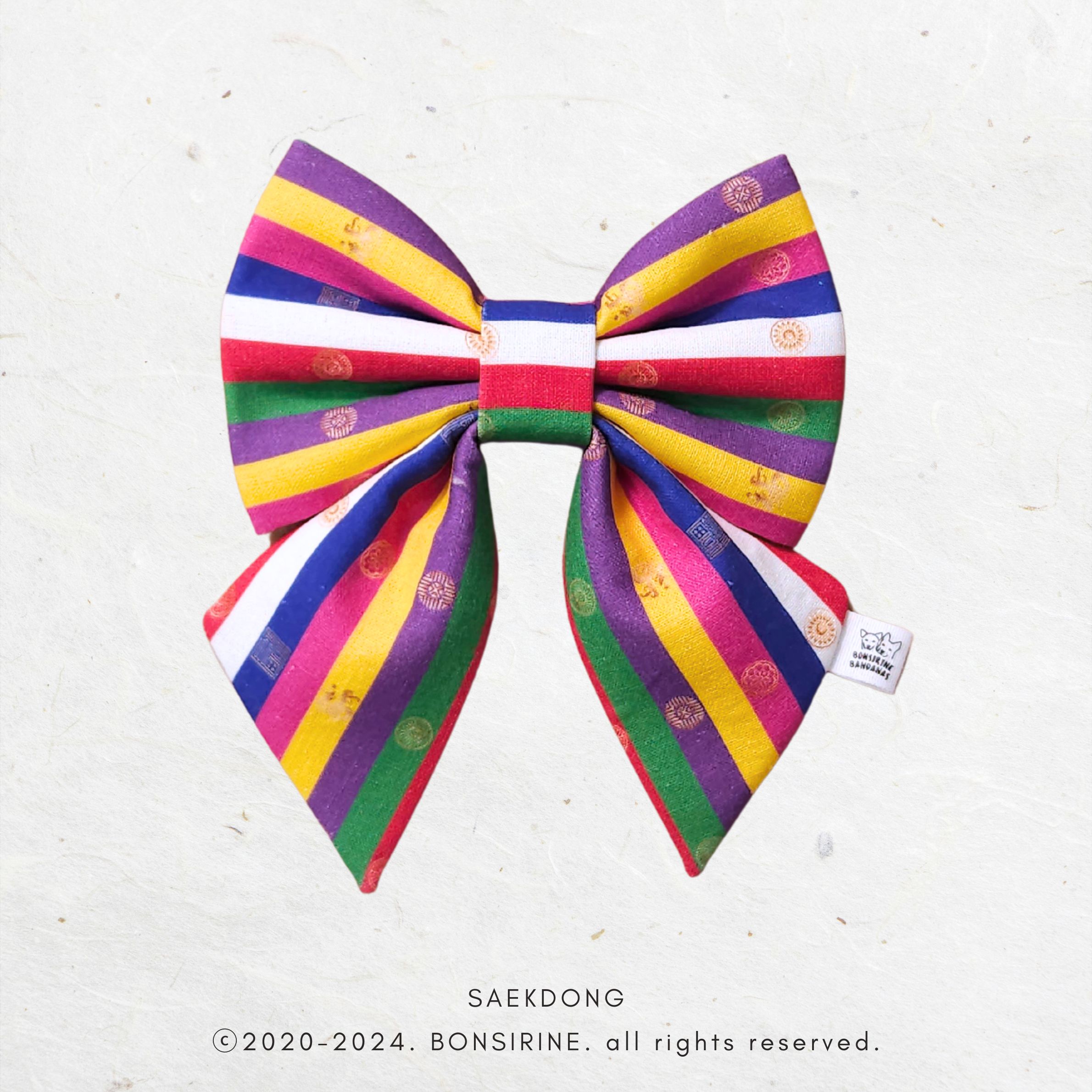 [Korean Heritage] 색동 Bow + Bow tie