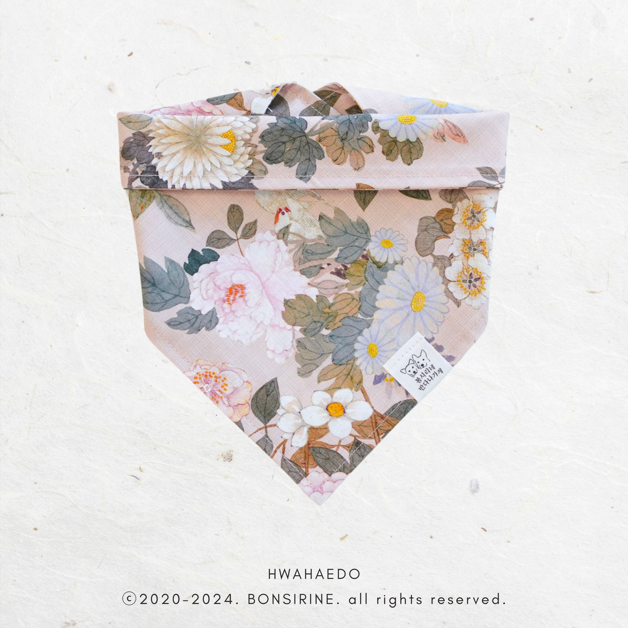 [Korean Heritage] 화훼도 Bandana (3 sizes)