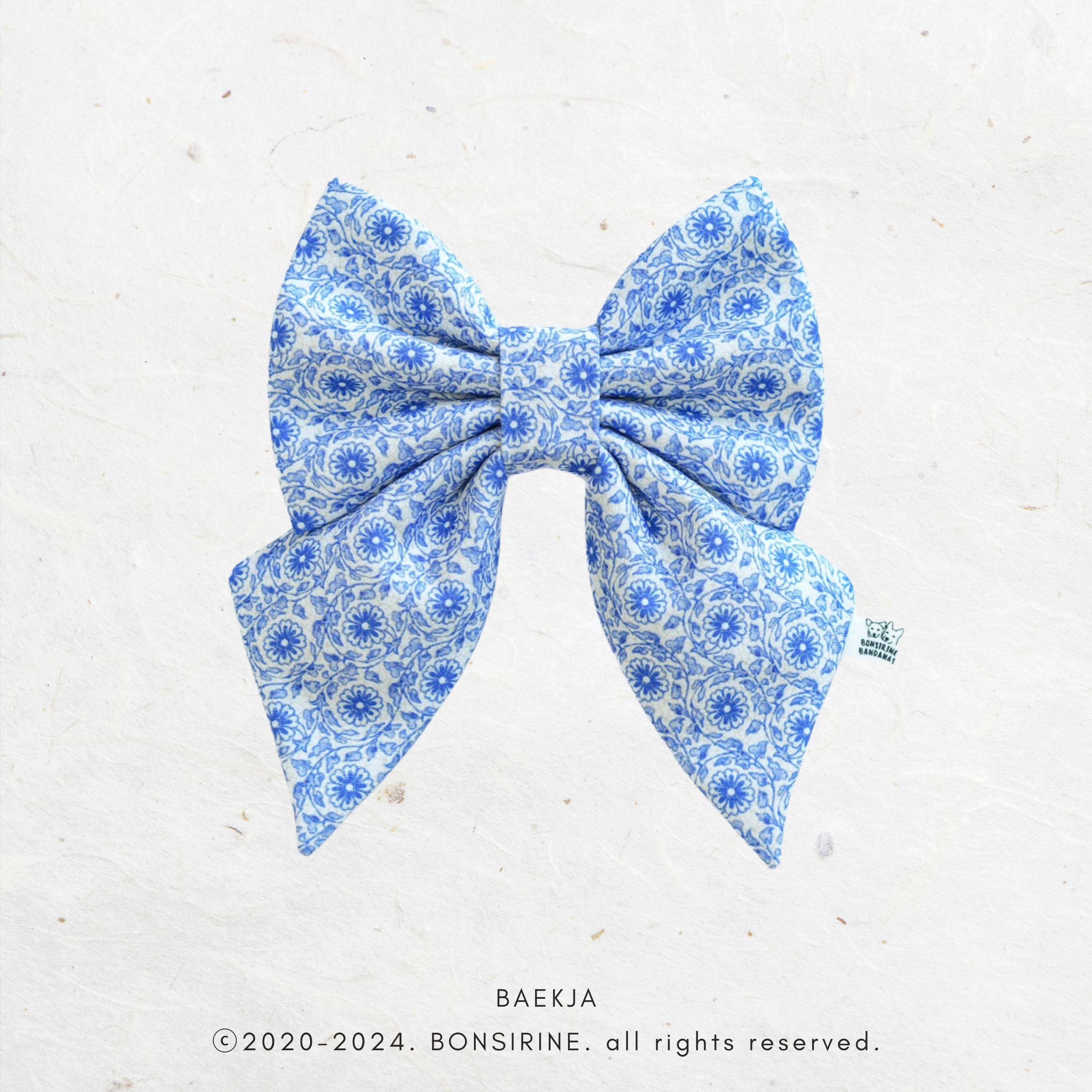 [Korean Heritage] 백자 보상당초문 Bow (2 types / 4 sizes)