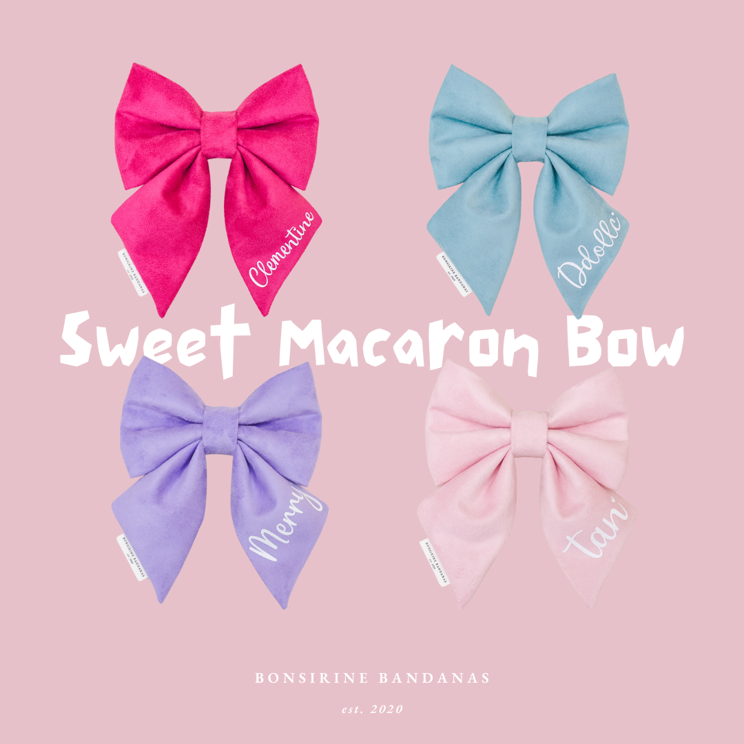 Sweet Macaron Bow (4 colors)