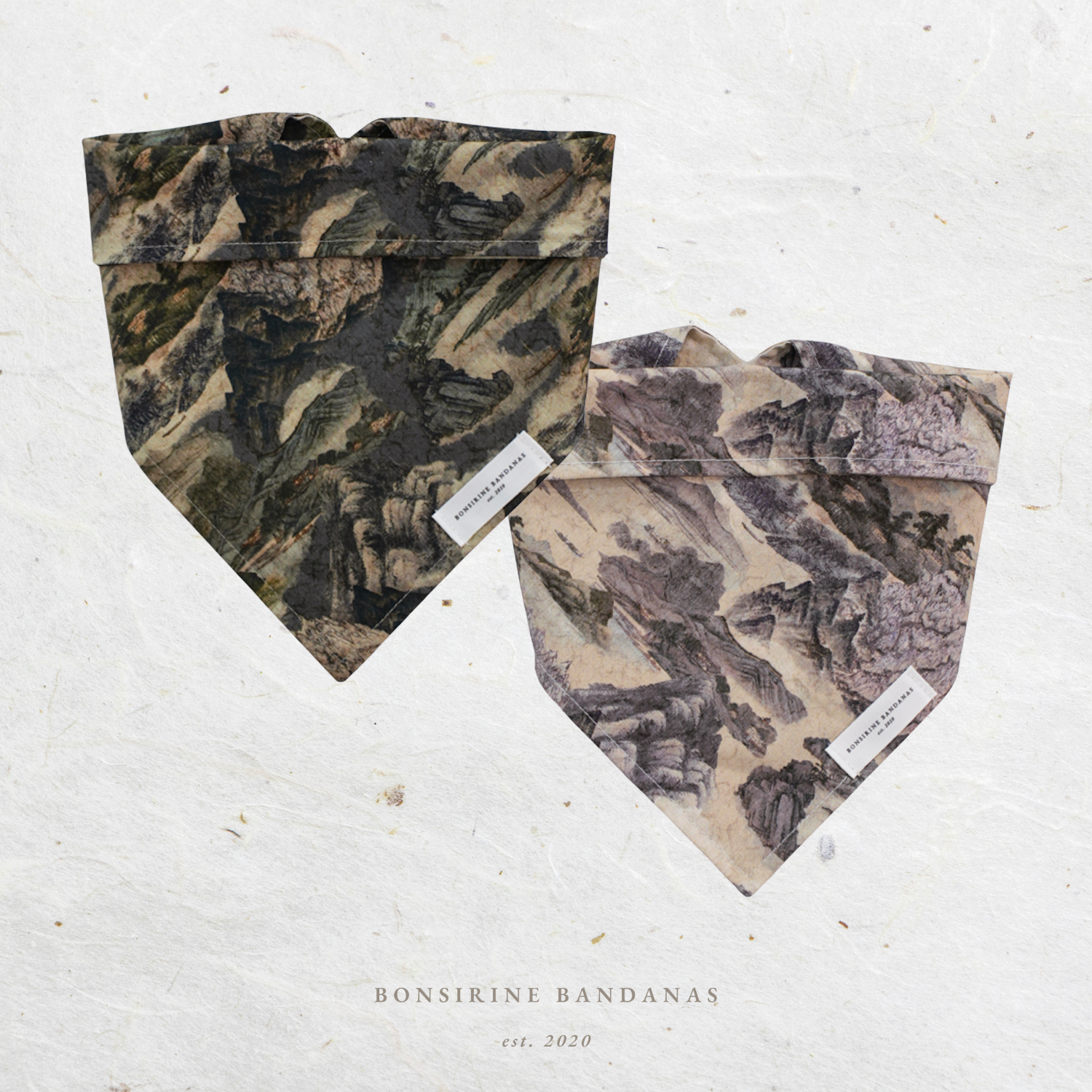 [Korean Heritage] 정선 산수화 Bandana (2 colors)