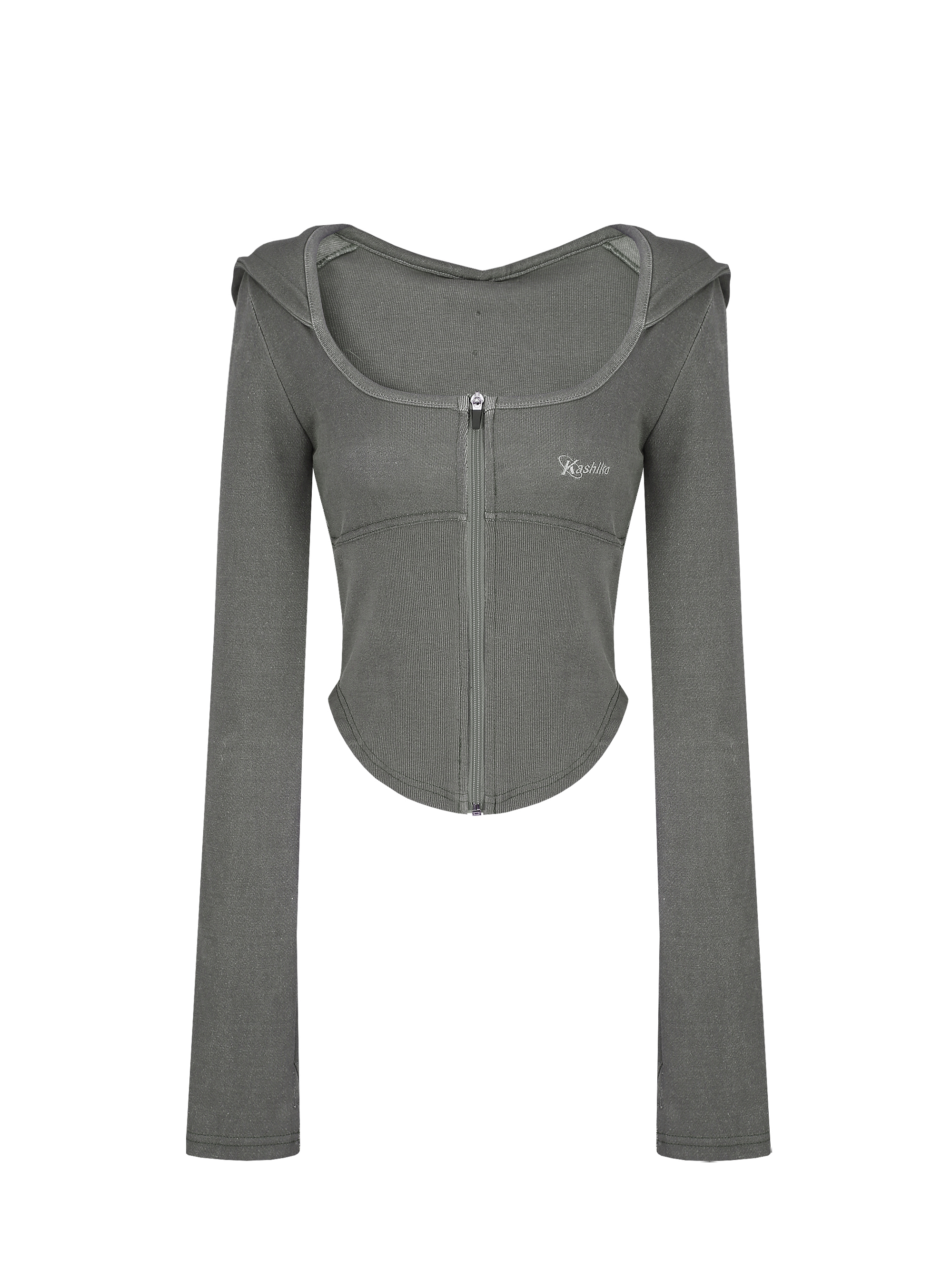 Kashiko Comfy : Monk Hood Zip-Up