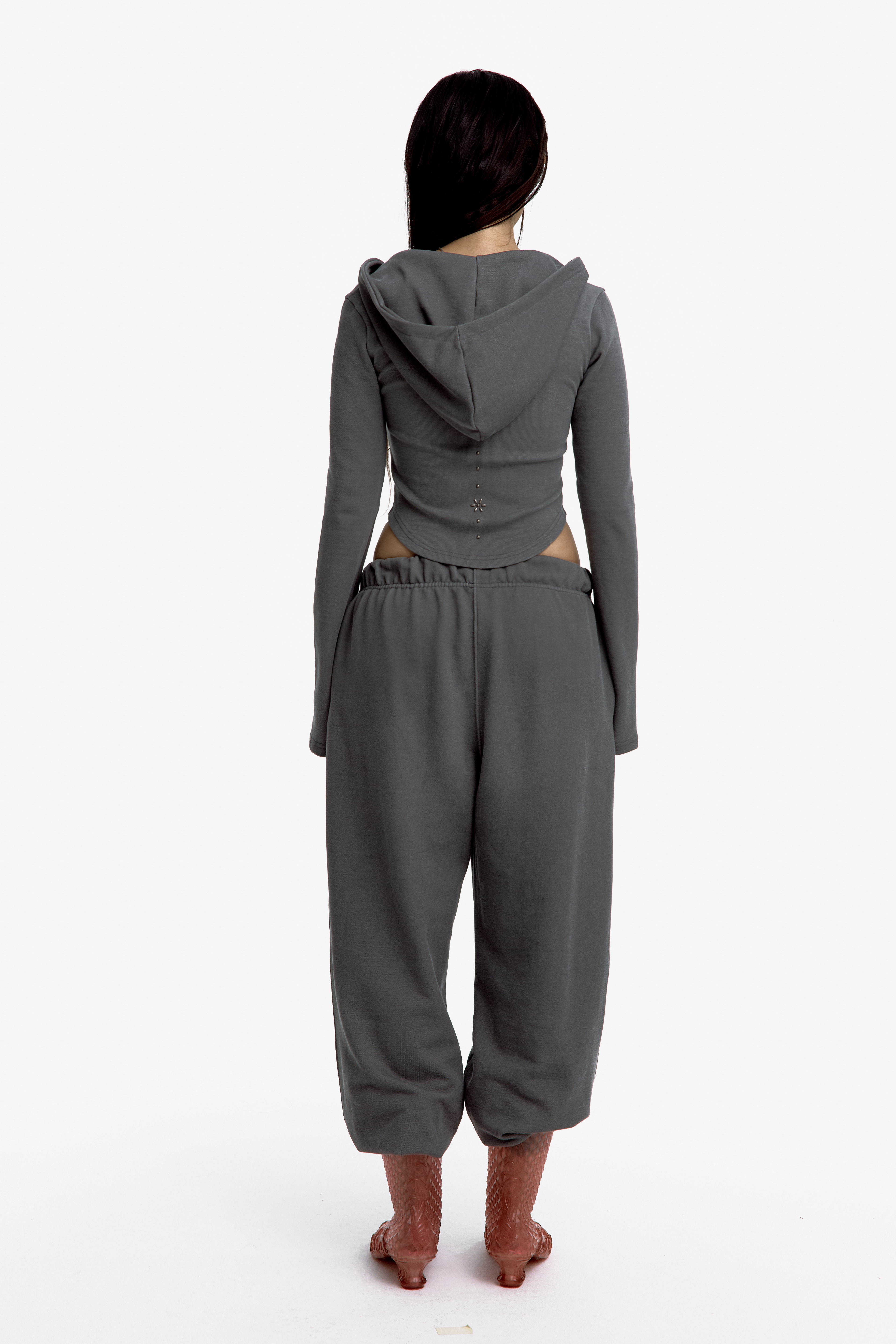 Kashiko Comfy : Monk Hood Zip-Up