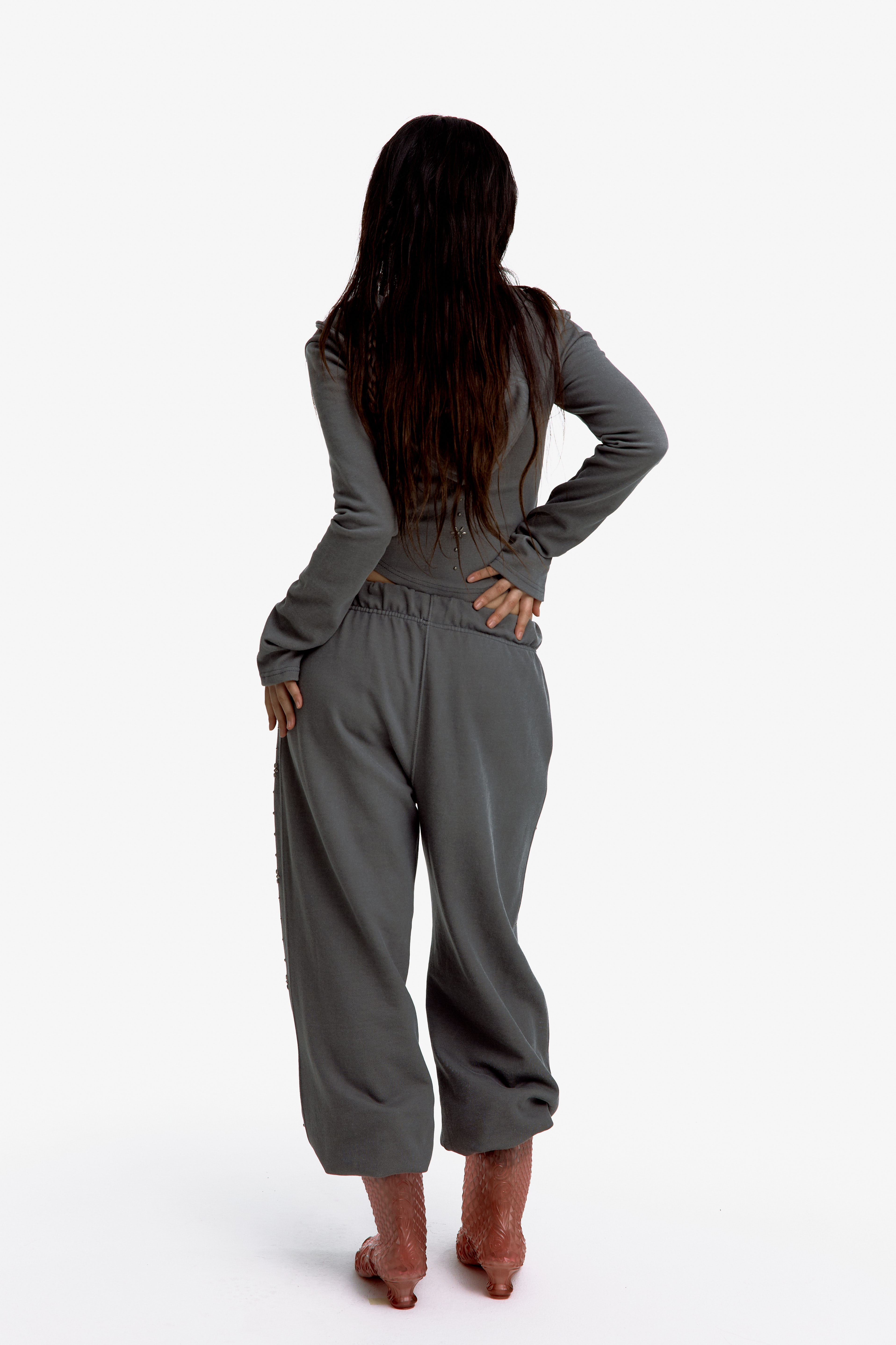 Kashiko Comfy : Monk Hood Zip-Up