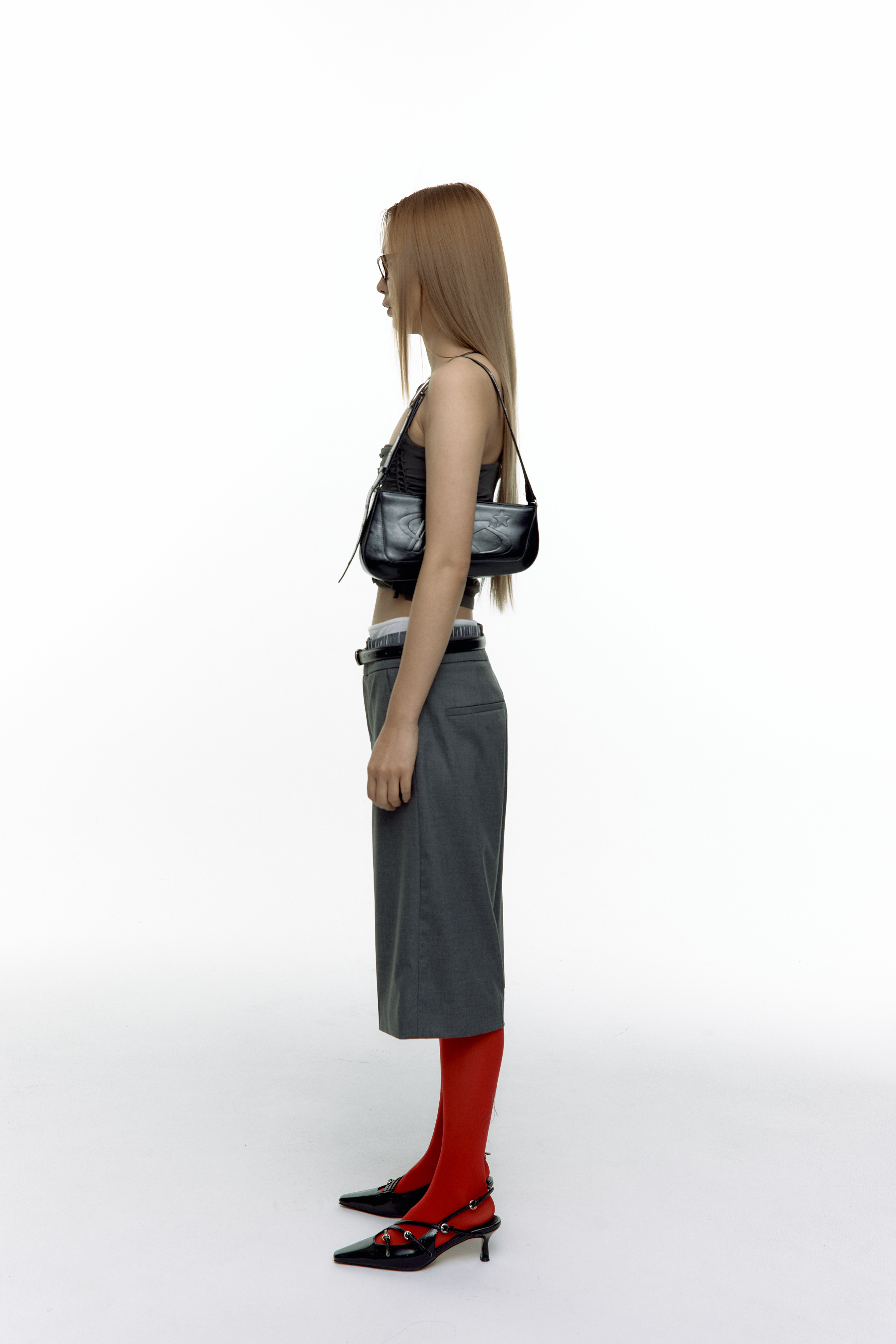 Braided Sleeveless Charcoal