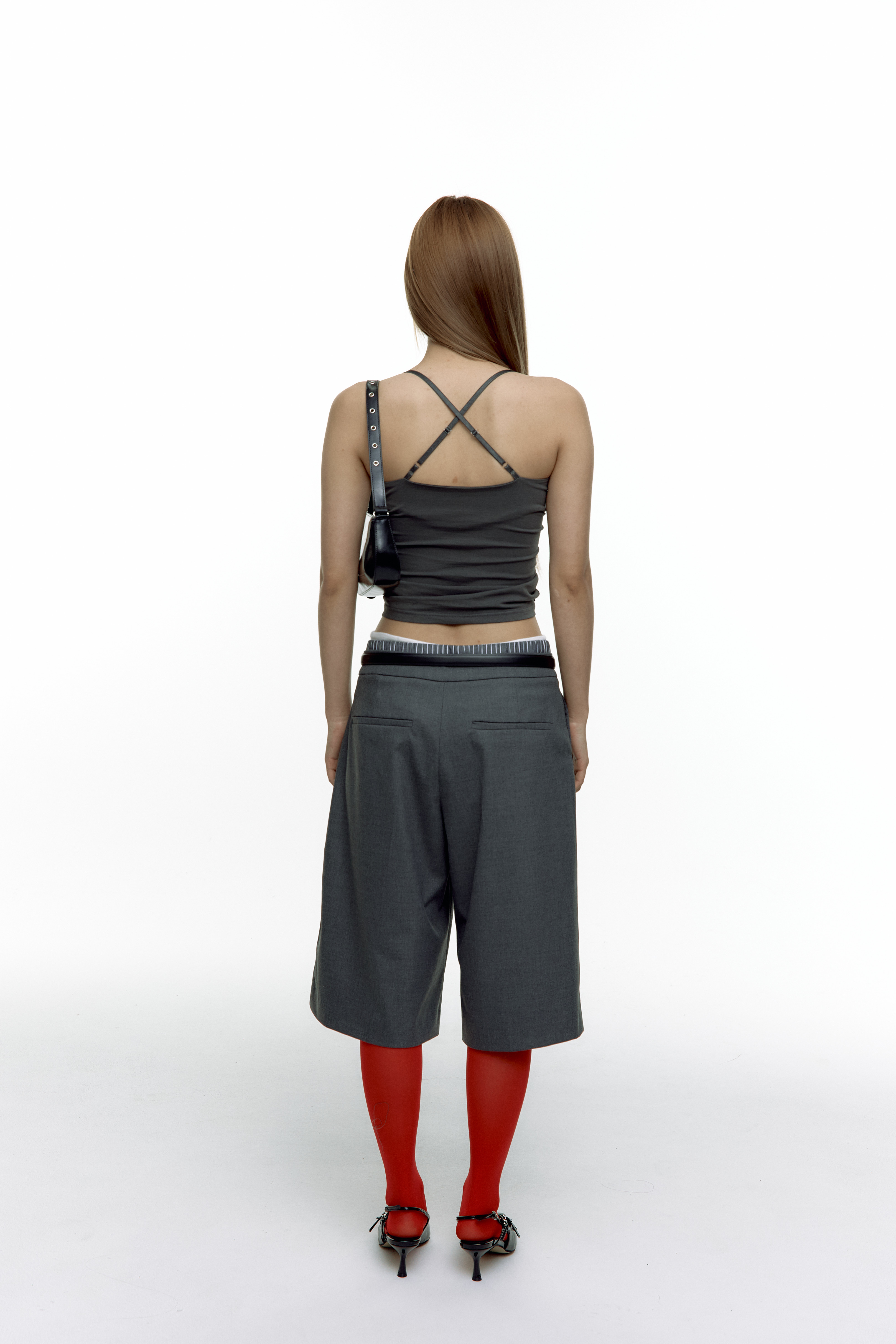 Braided Sleeveless Charcoal
